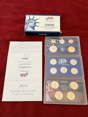 Official 2008 United States Mint Proof Set - Original Government Packaging